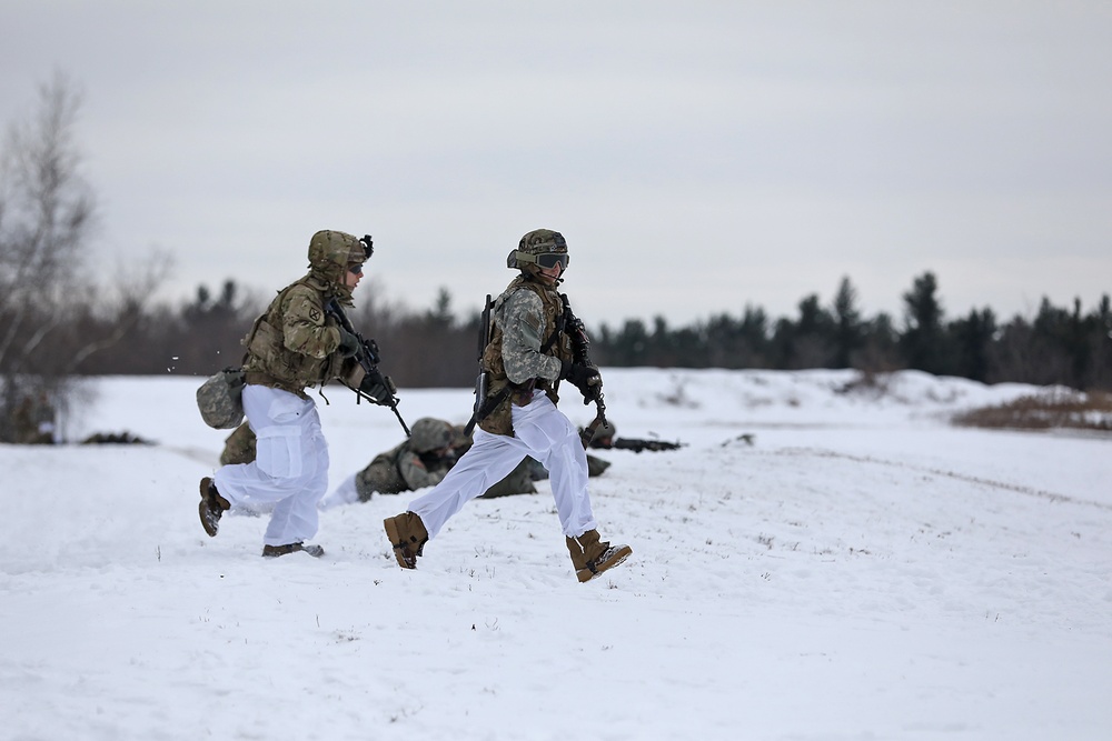 Platoon live fire certification in the snow