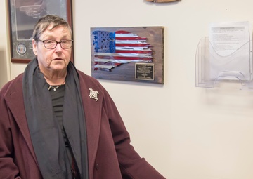 Jane Hauth bakes for Sumpter Smith Airmen