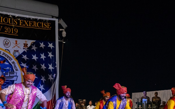 Tiger TRIUMPH: Reception aboard the INS Jalashwa