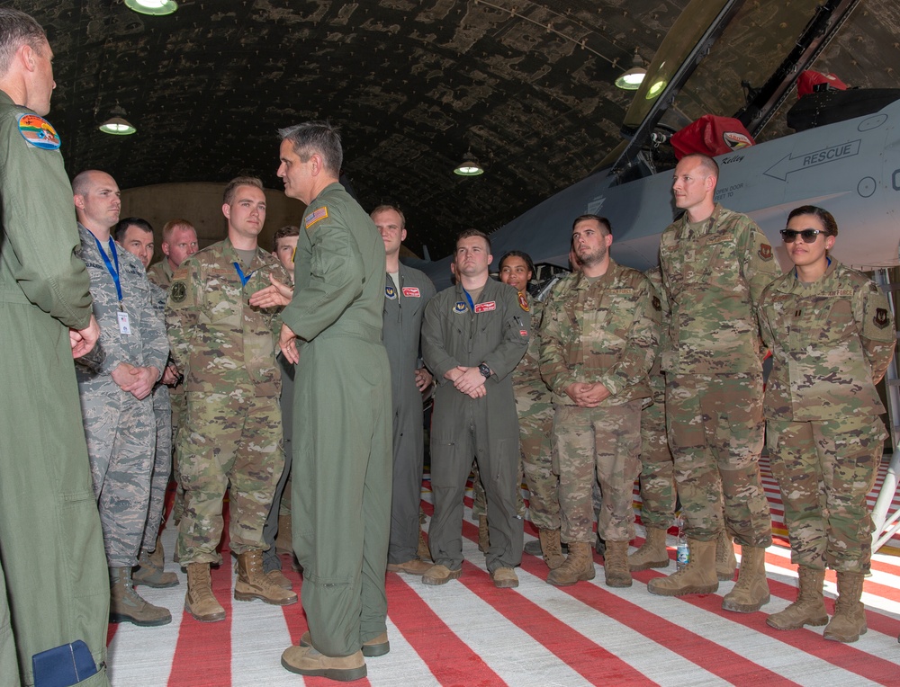 Lt. Gen. Basham visits Blue Flag 2019