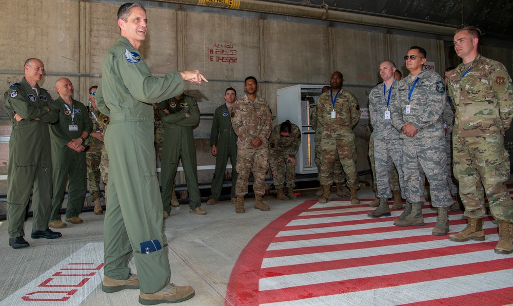 Lt. Gen. Basham visits Blue Flag 2019