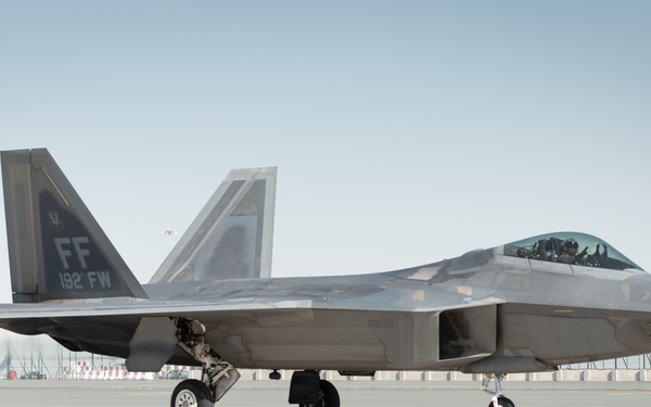 F-22s Arrive for the Dubai International Air Show