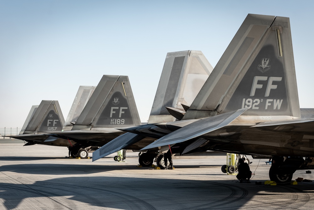 F-22s Arrive for the Dubai International Air Show