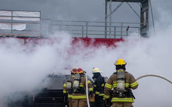 NSA Naples conducts live-fire firefighting course