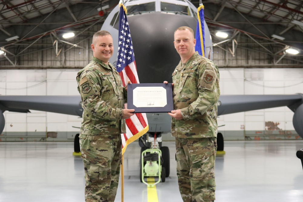 Tech. Sgt. Michael Bjorkley retires