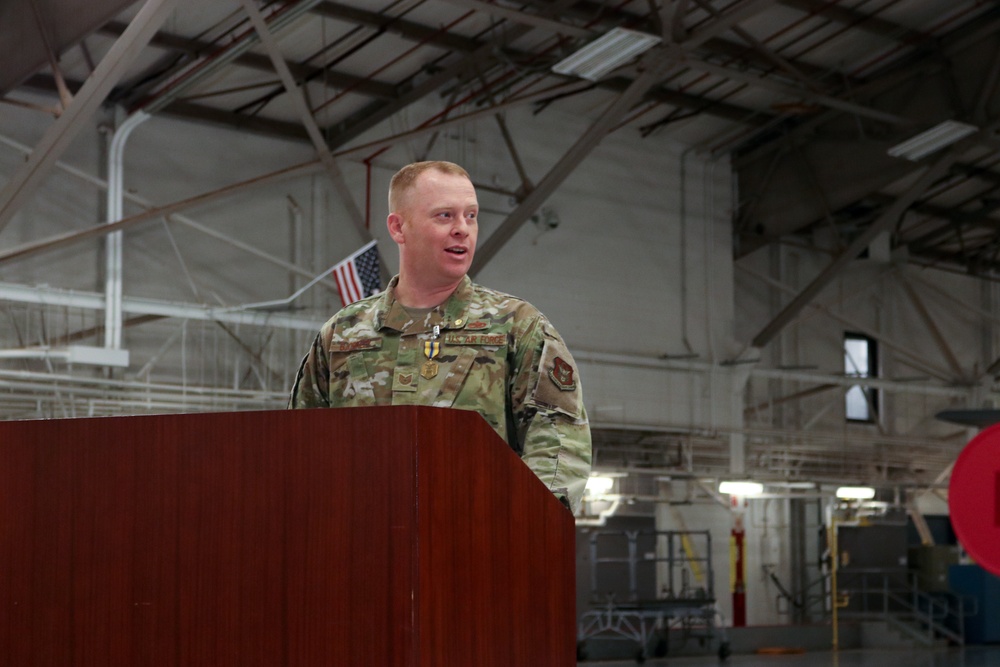 Tech. Sgt. Michael Bjorkley retires