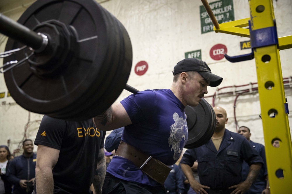 USS Gerald R. Ford Weightlifting Competition