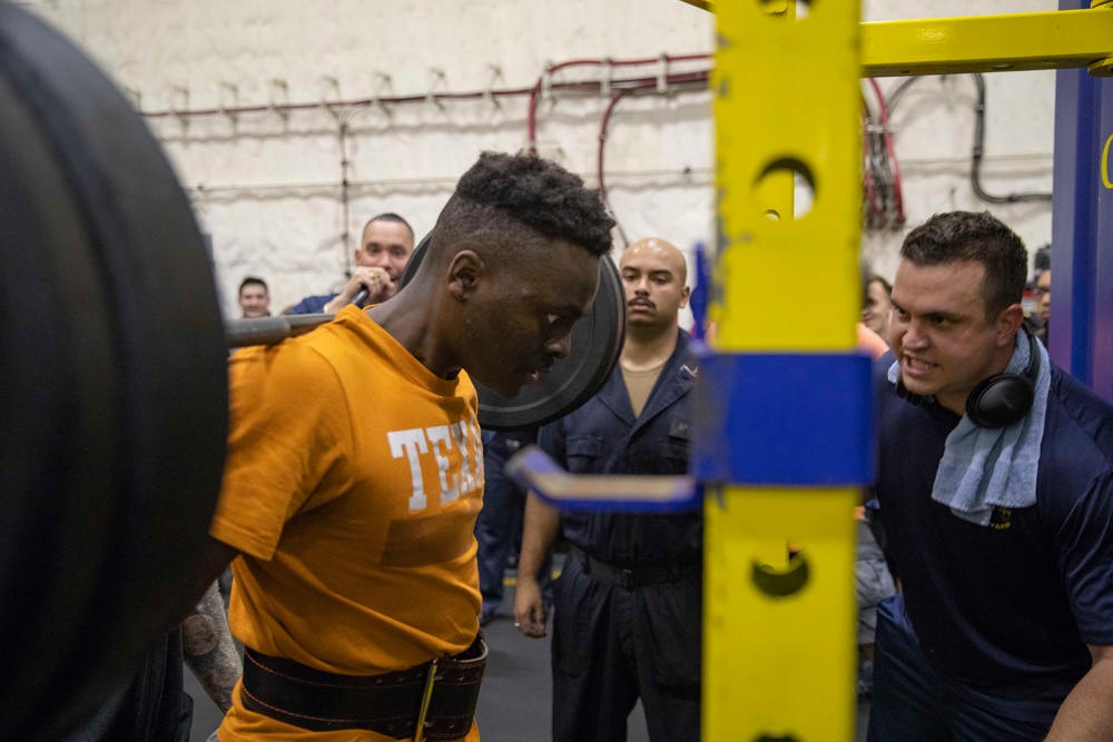 USS Gerald R. Ford Weightlifting Competition