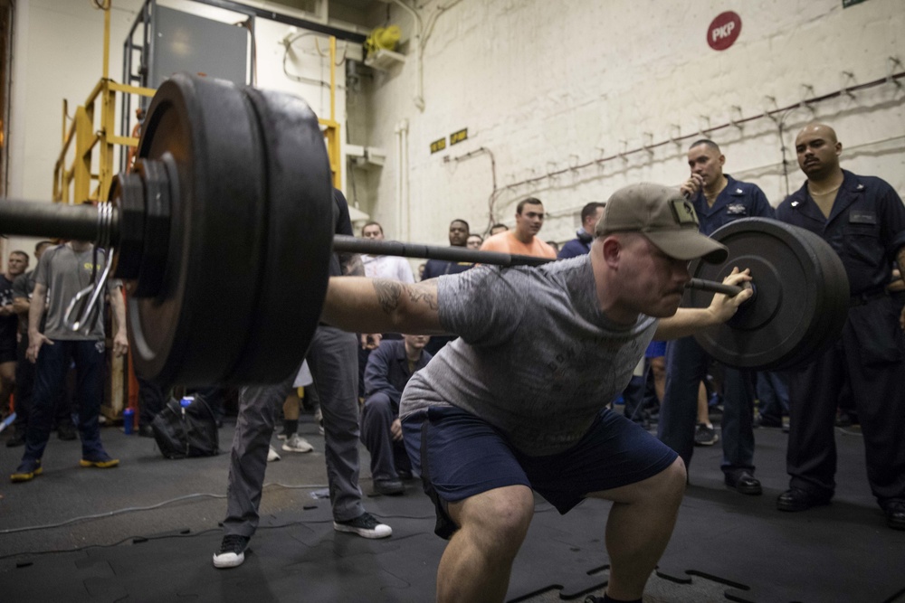 USS Gerald R. Ford Weightlifting Competition