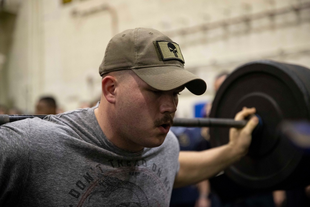 USS Gerald R. Ford Weightlifting Competition