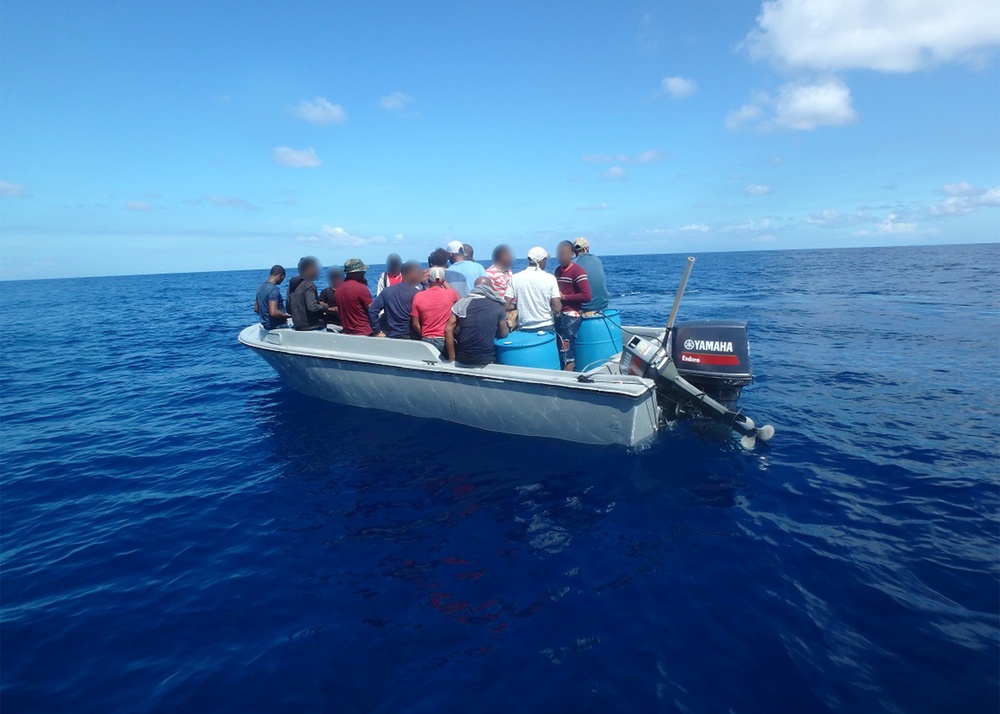 Coast Guard interdicts 28 Dominican Republic migrants following at-sea interdiction in the Mona Passage