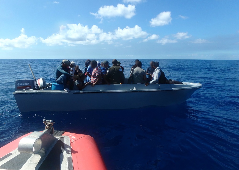 Coast Guard interdicts 28 Dominican migrants following at-sea interdiction in the Mona Passage