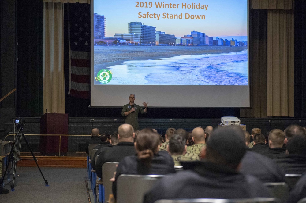 Ike Conducts 2019 Winter Safety stand down