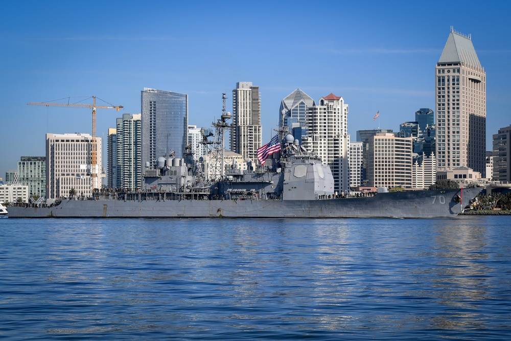 USS Lake Erie Returns From Deployment
