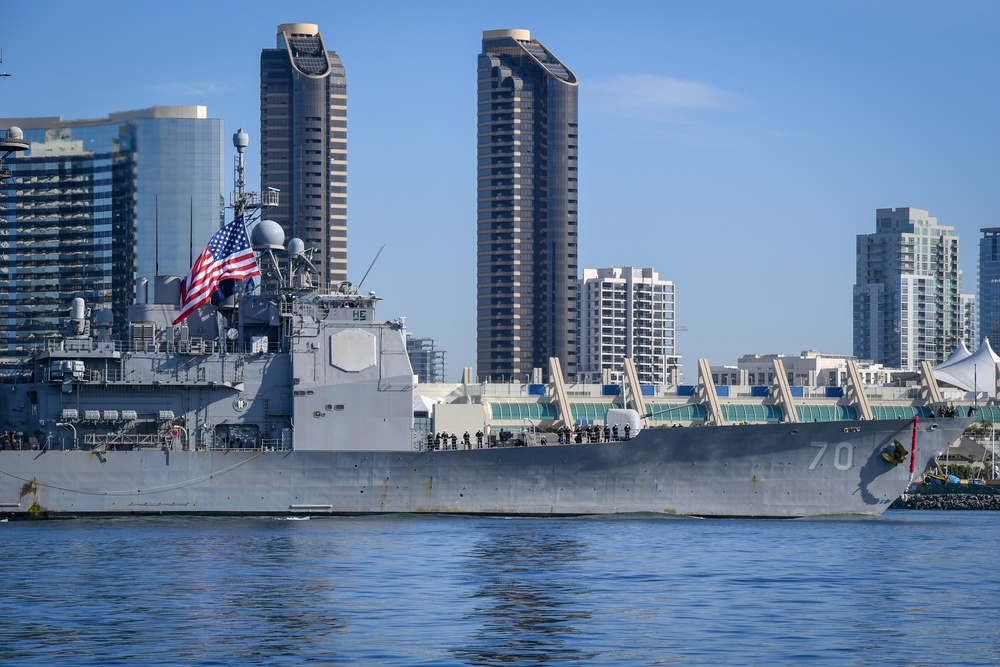 USS Lake Erie Returns From Deployment