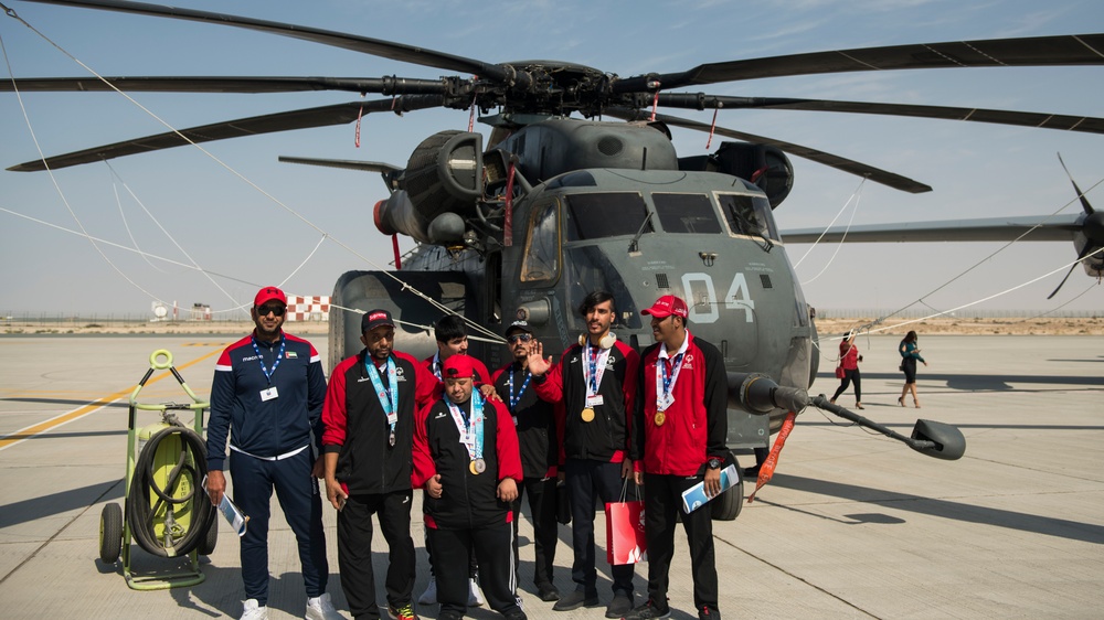 UAE Special Olympics tours U.S. aircraft during Dubai Airshow