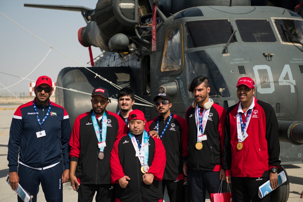 UAE Special Olympics tours U.S. aircraft during Dubai Airshow