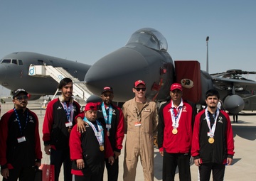 UAE Special Olympics tours U.S. aircraft during Dubai Airshow