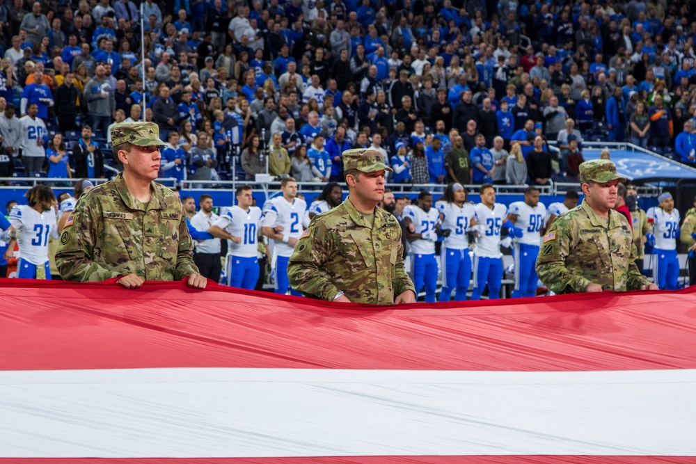Detroit Lions Honor Service Members During Salute To Service Week