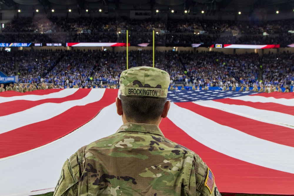 Detroit lions store salute to service