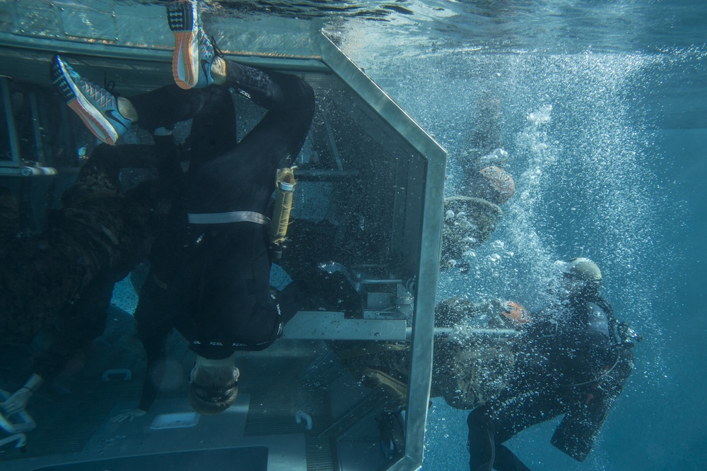 DVIDS - Images - Pendleton Marines submerge in underwater helicopter ...