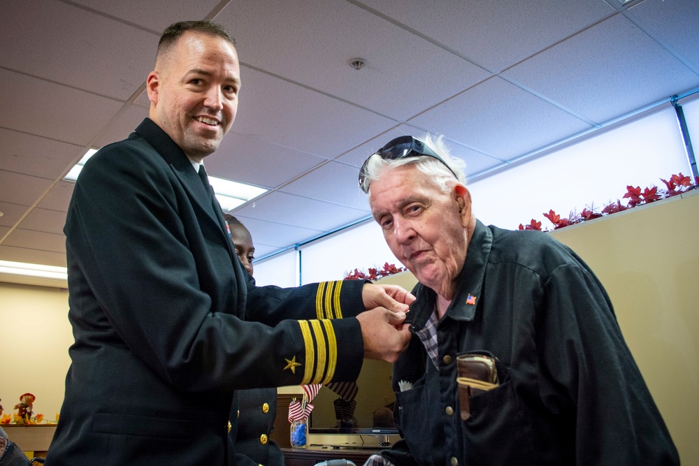 NRD Philadelphia Sailors honor veterans at   Wesley Enhanced Living during the Veterans Day Ceremony