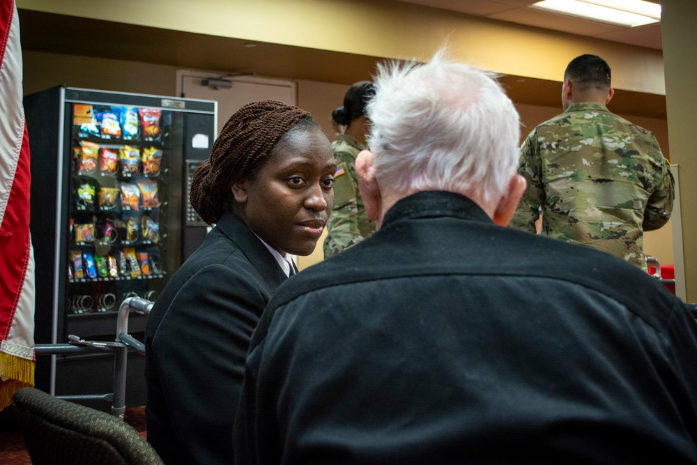 NRD Philadelphia Sailors honor veterans at   Wesley Enhanced Living during the Veterans Day Ceremony