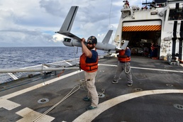 USCGC Stratton (WMSL 752) conducts Scan Eagle operations in Pacific