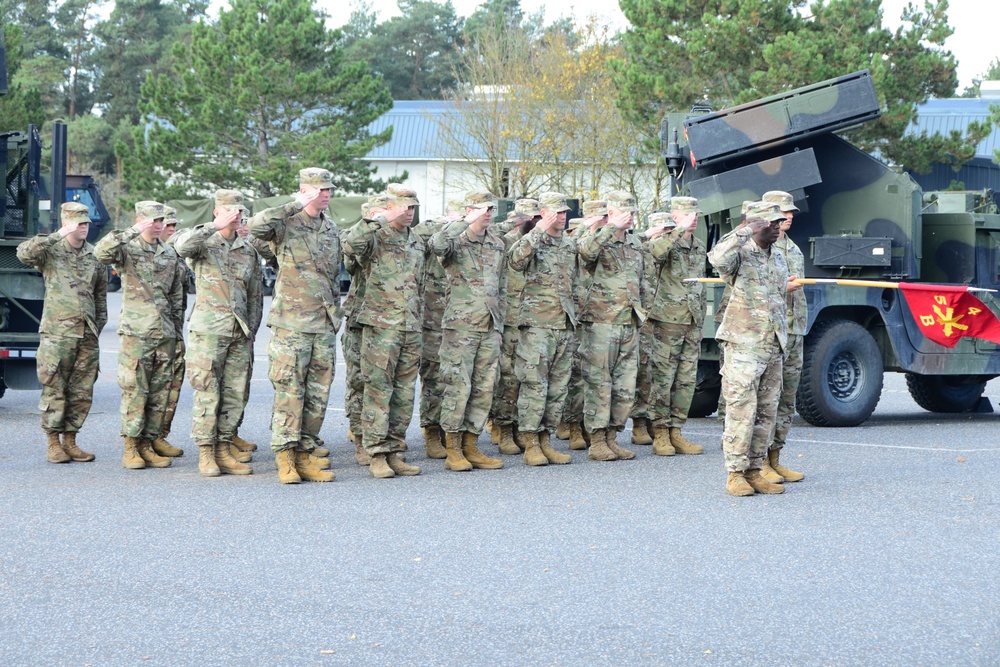 Bravo Battery, 5th Battalion, 4th Air Defense Artillery Regiment Change of Responsibility Ceremony