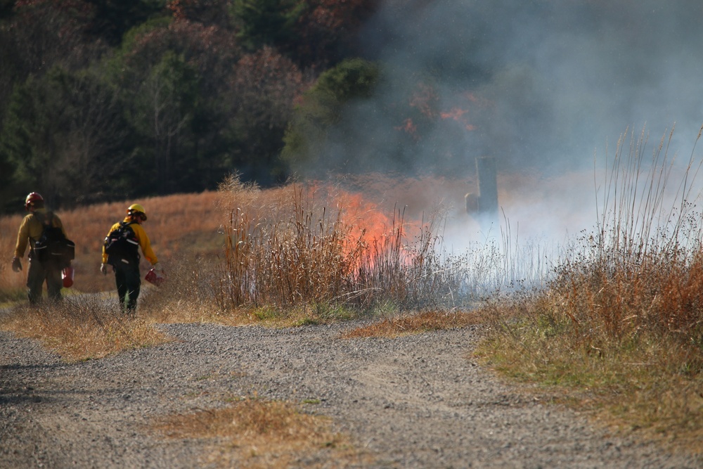 Forest Service Firefighters Burn Turner Drop Zone