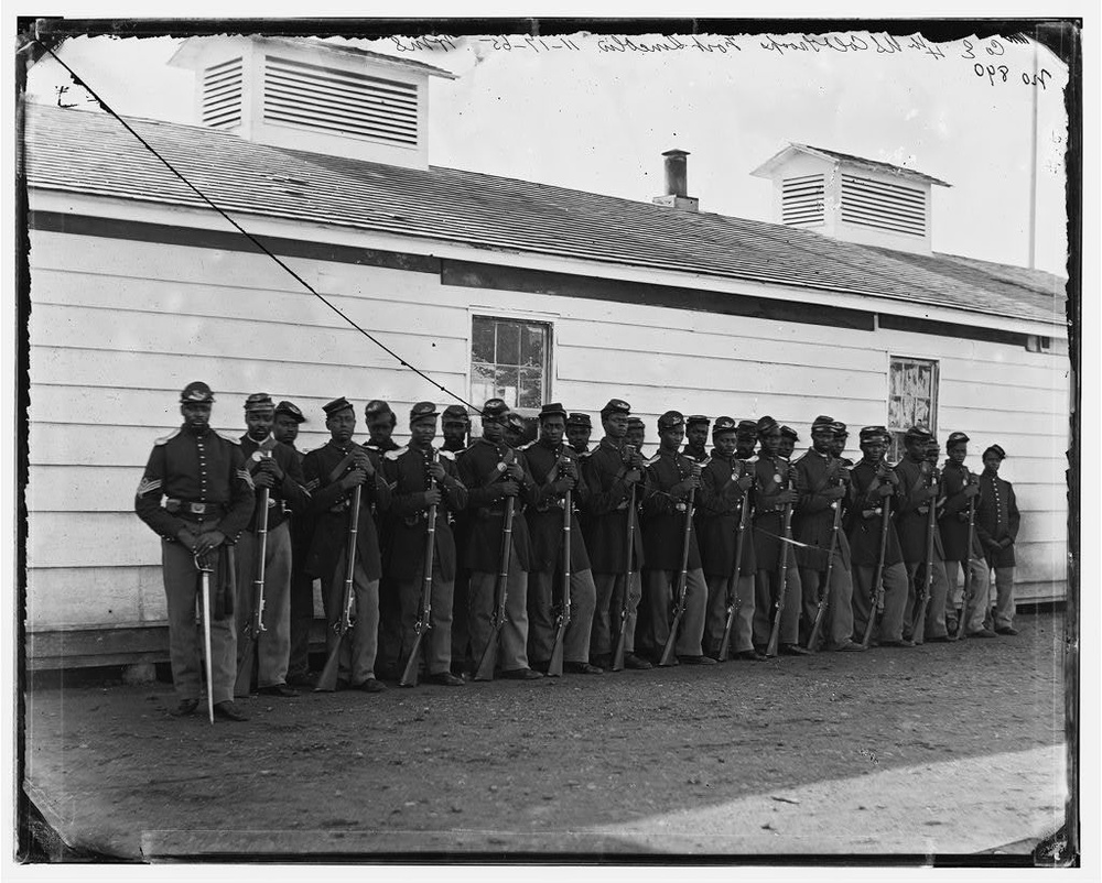 Civil War, 4th U.S. Colored Infantry, black soldiers