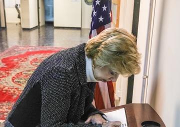 The Honorable Ellen M. Lord meets with key staff in Iraq