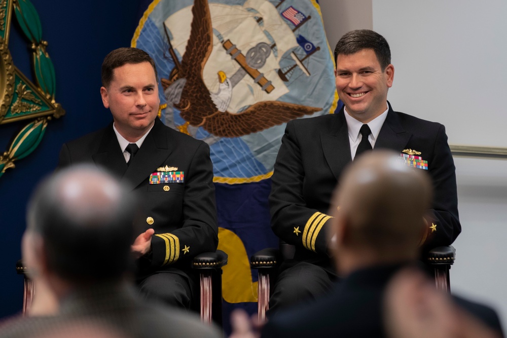 CNO delivers remarks at the 39th Annual Vice Admiral James Bond Stockdale Leadership Award Ceremony