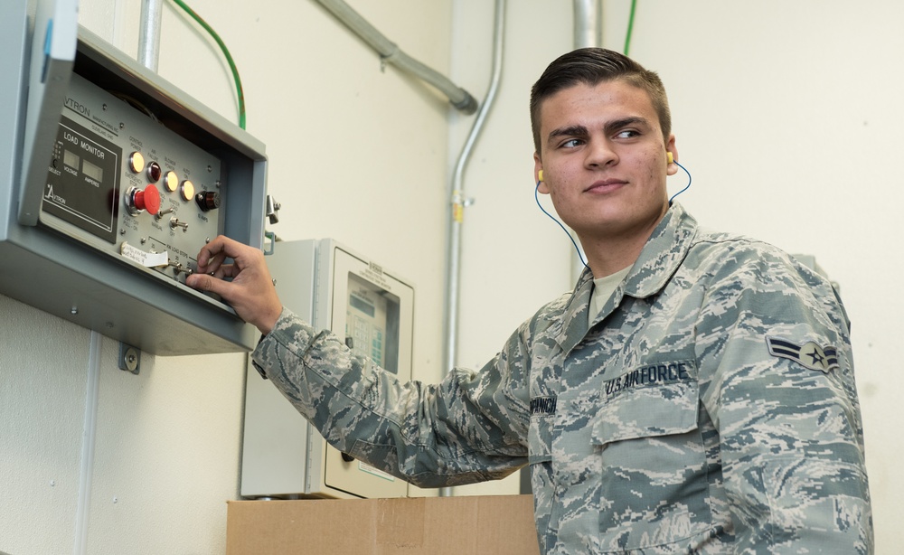509th Civil Engineer Squadron preform annual generator test