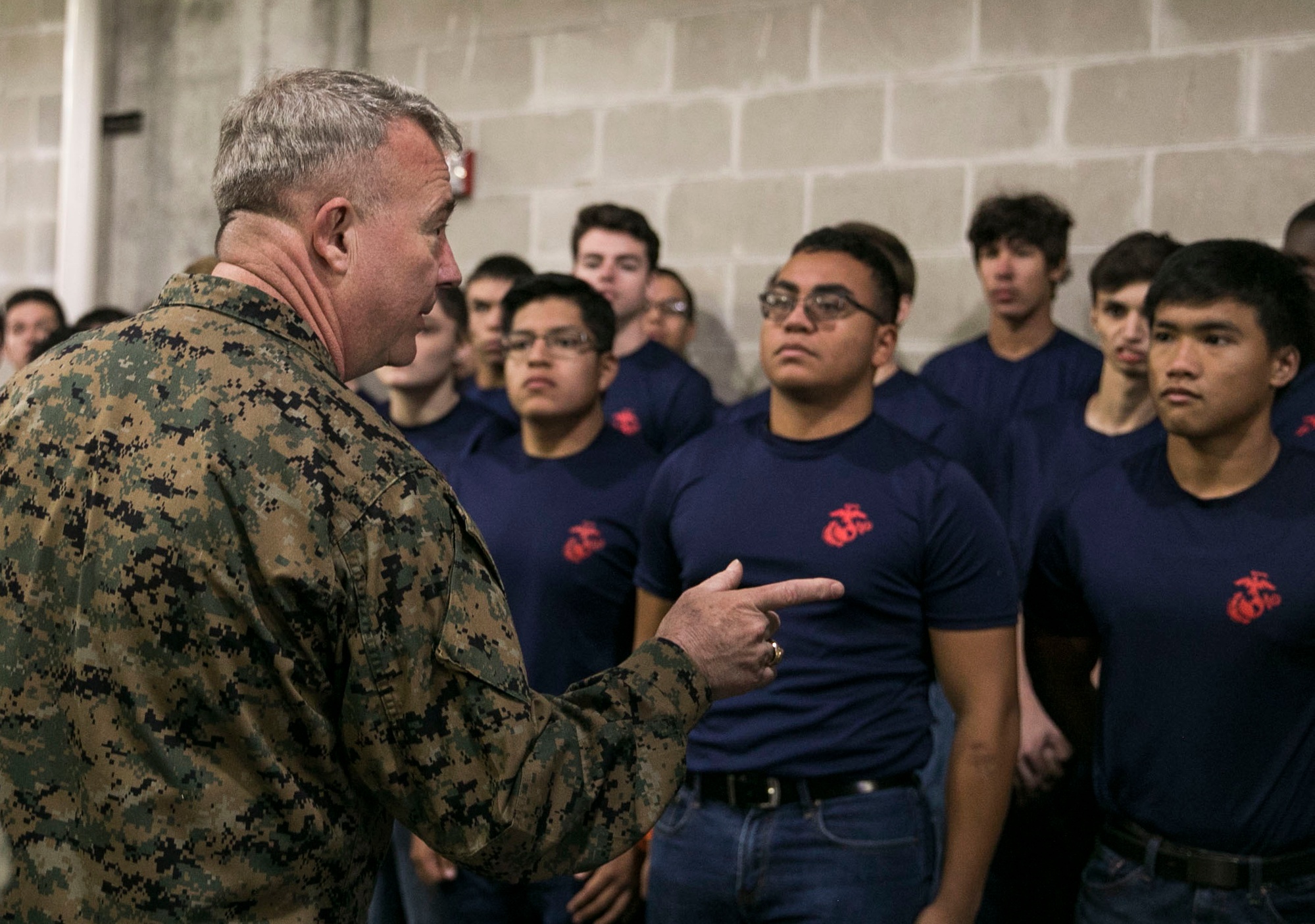 USCENTCOM commander delivers Oath of Enlistment during Buccaneers game