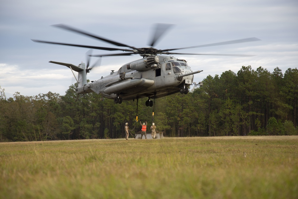 Basic Landing Support Specialist Course students conduct helicopter support training
