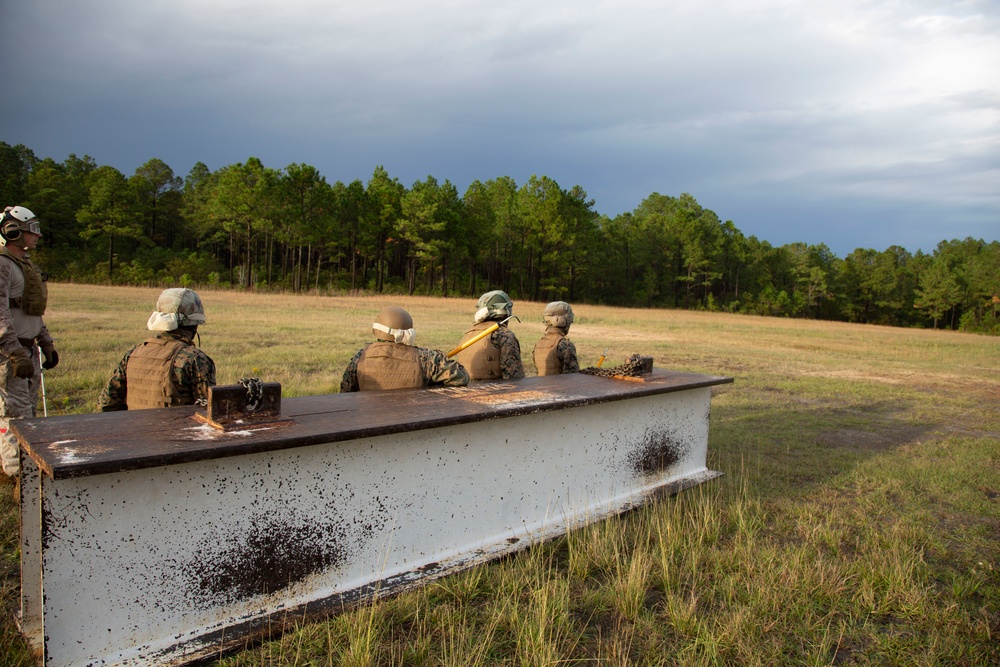 Basic Landing Support Specialist Course students conduct Helicopter support training