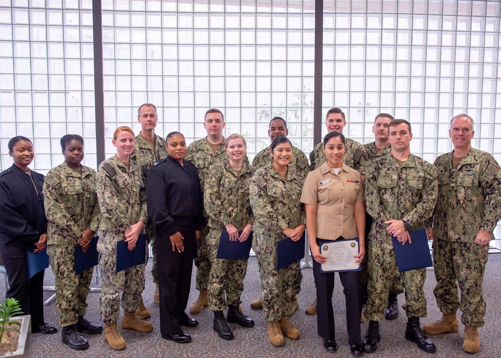 NMCSD Sailors Pose for Shipmate of the Month Photo