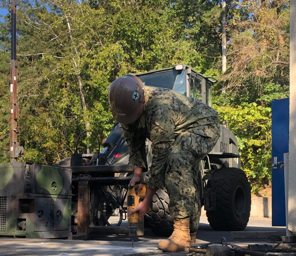 Naval Mobile Construction Battalion 5’s Detail Chinhae supports Commander, Fleet Activities Chinhae