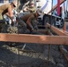 U.S. Navy Seabees deployed with Naval Mobile Construction Battalion 5’s Detail Iwakuni prepare for concrete placement