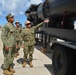 Force Master Chief Delbert Terrell Jr., NAVFAC, visits U.S. Navy Seabees deployed with NMCB-5’s Detail Guam