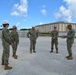 Force Master Chief Delbert Terrell Jr., NAVFAC, visits U.S. Navy Seabees deployed with NMCB-5’s Detail Guam