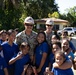 U.S. Navy Seabees deployed with NMCB-5’s Detail Pohnpei attend Pehleng Elementary Opening Ceremony