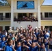 U.S. Navy Seabees deployed with NMCB-5’s Detail Pohnpei attend Pehleng Elementary Opening Ceremony