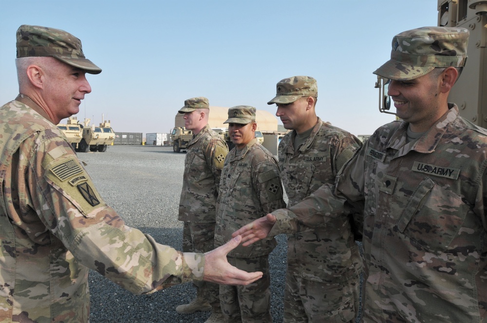 Maj. Gen. John P. Sullivan Visit with the 129th CSSB