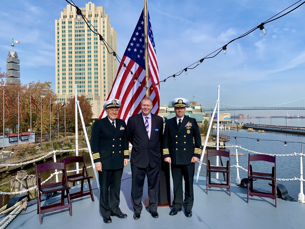 NAVSUP WSS celebrates Veterans Day aboard the USS Olympia