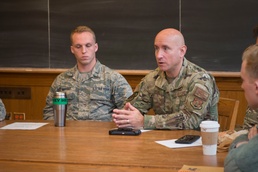 Air Force officers prepare cadets for leadership