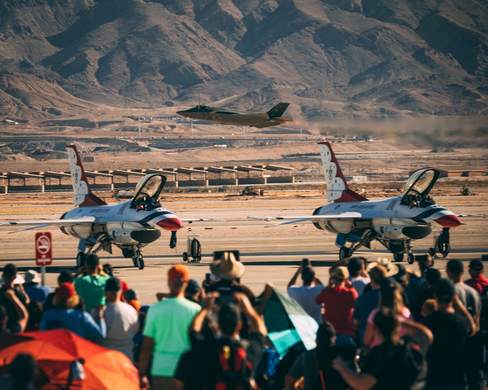 F-35 Demo Team performs at Aviation Nation Airshow