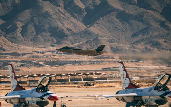 F-35 Demo Team performs at Aviation Nation Airshow