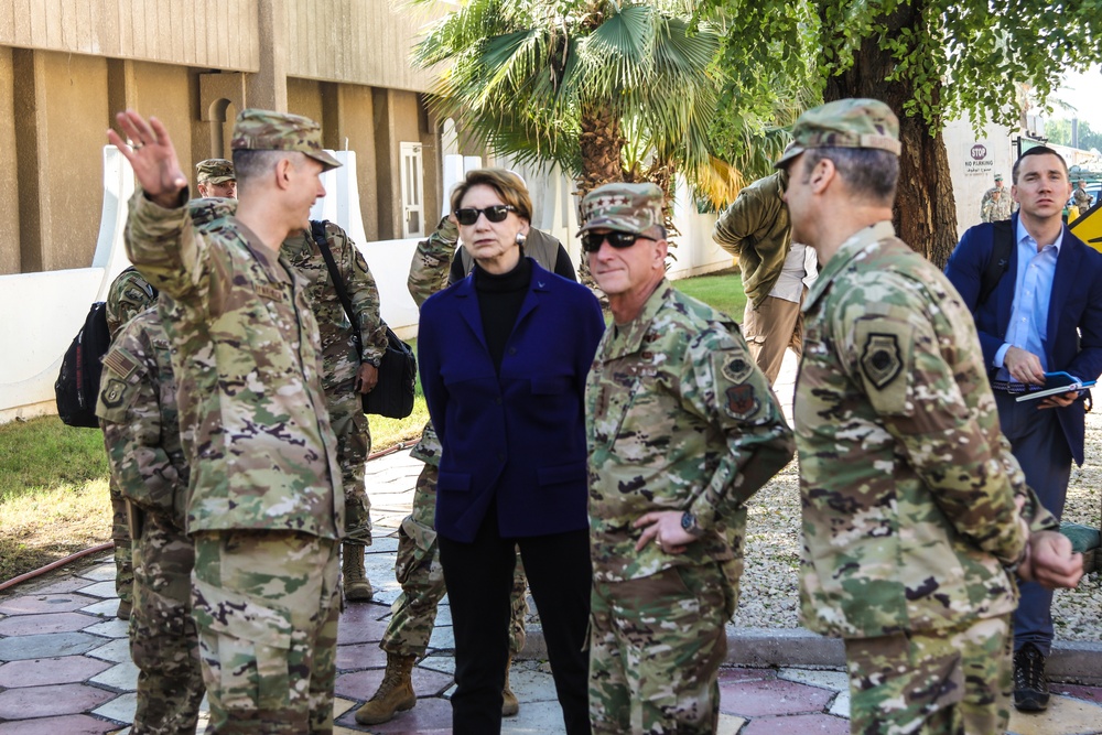 25th Secretary of the Air Force, Honorable Barbara M. Barrett and Air Force Chief of Staff General David Goldfein visit Iraq